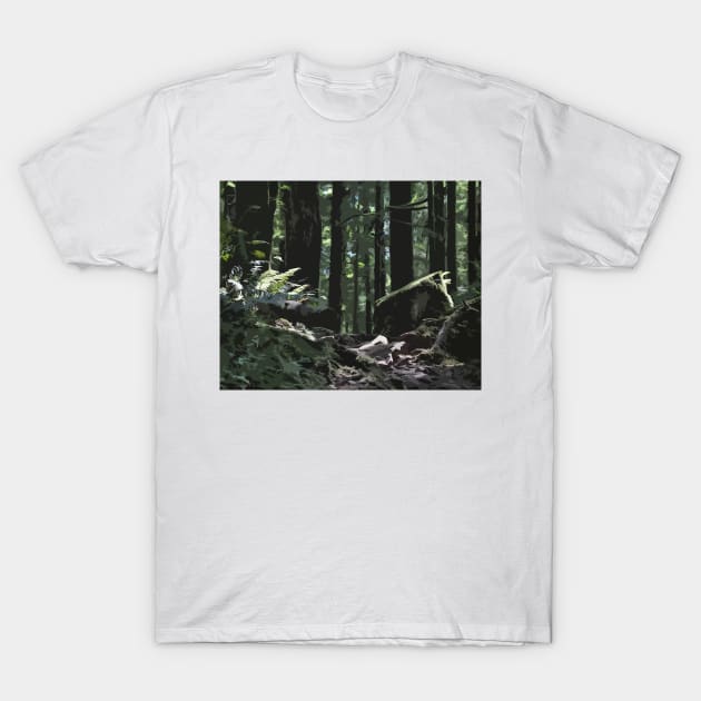 Forest Path T-Shirt by KirtTisdale